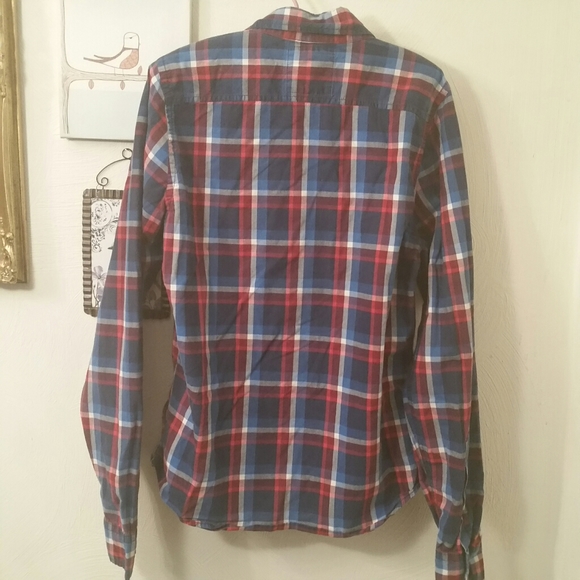 Hollister plaid button down shirt, M - Picture 2 of 6